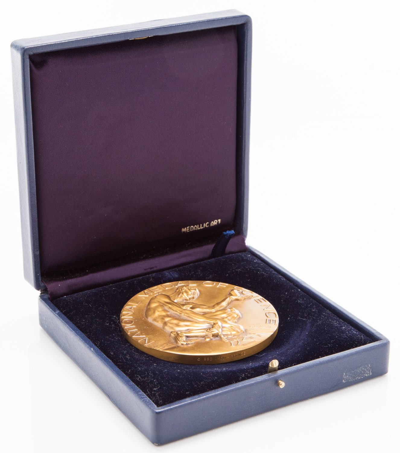 The National Medal of Science in its case.