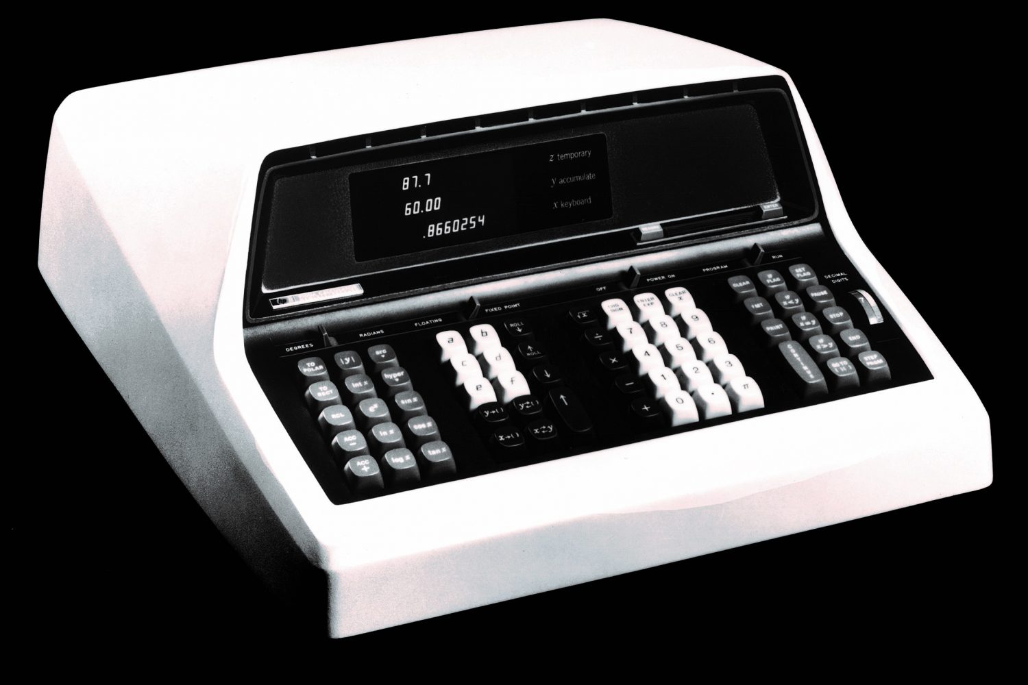 The HP 9100A programmable desktop calculator.