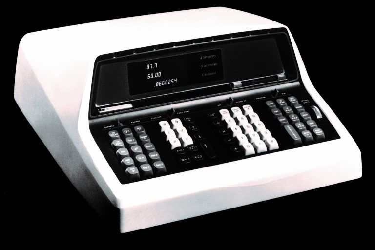 The HP 9100A programmable desktop calculator.
