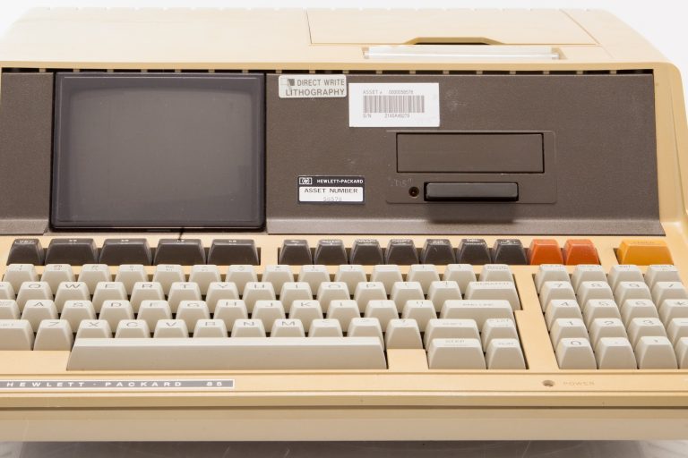 Photo of the HP 85, Hewlett-Packard's first personal computer.