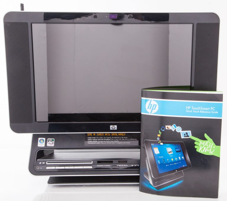 HP TouchSmart PC with Quick Touch Reference Guide.