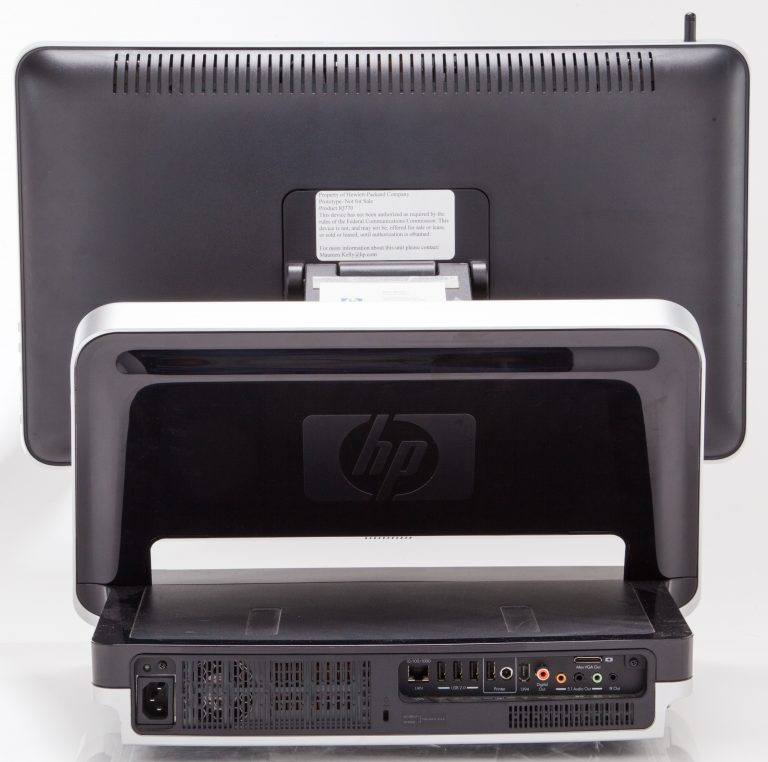 HP TouchSmart PC (back view).