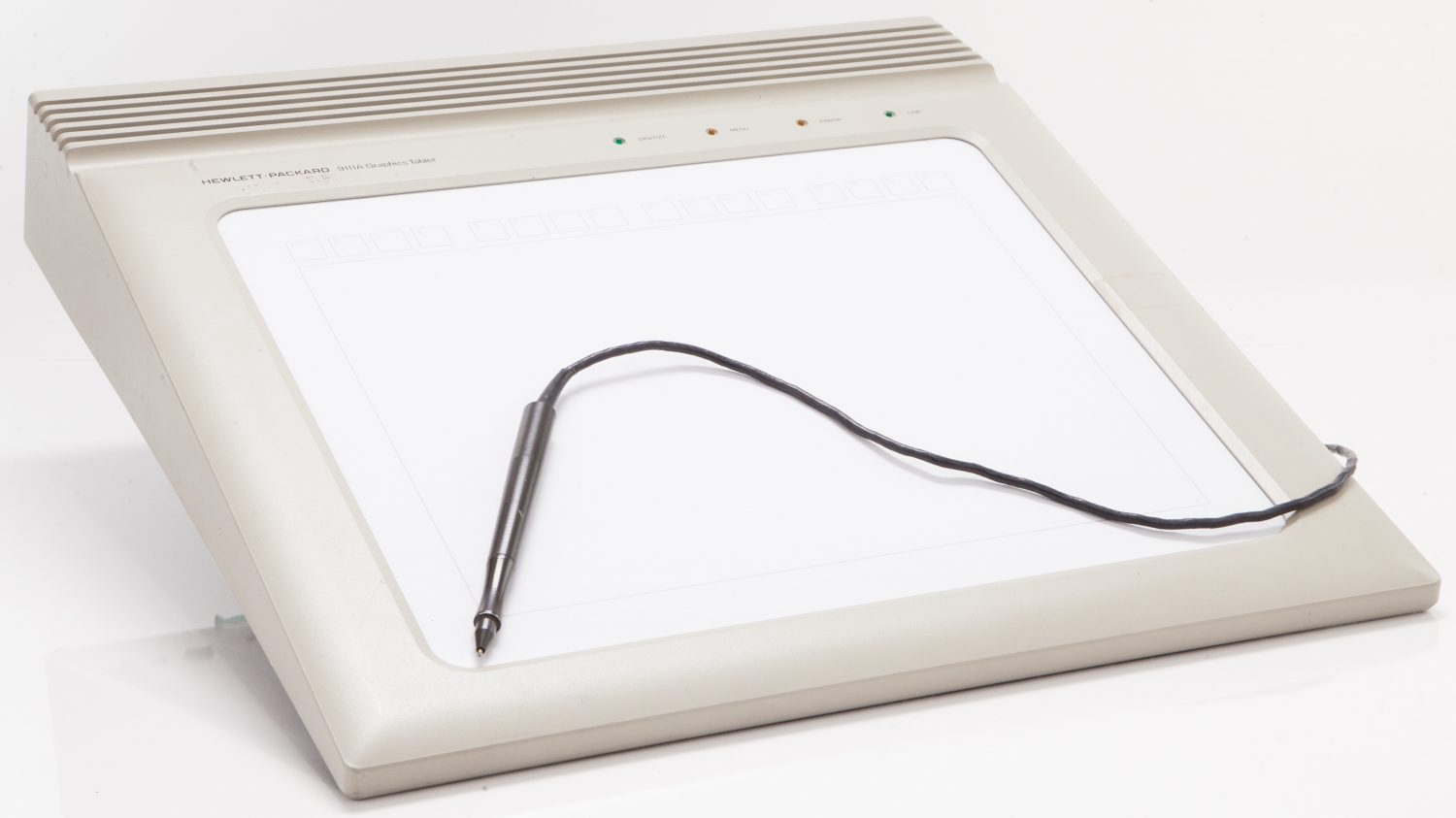 The HP 9111A digitizer (also known as a graphics tablet) in 1981.