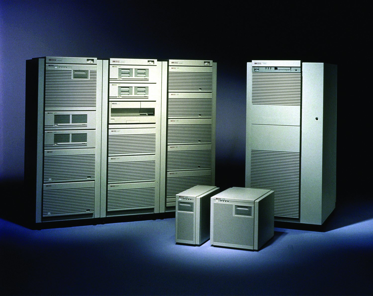 Examples of data center systems adapted from HP's 3000 and 9000 product lines.