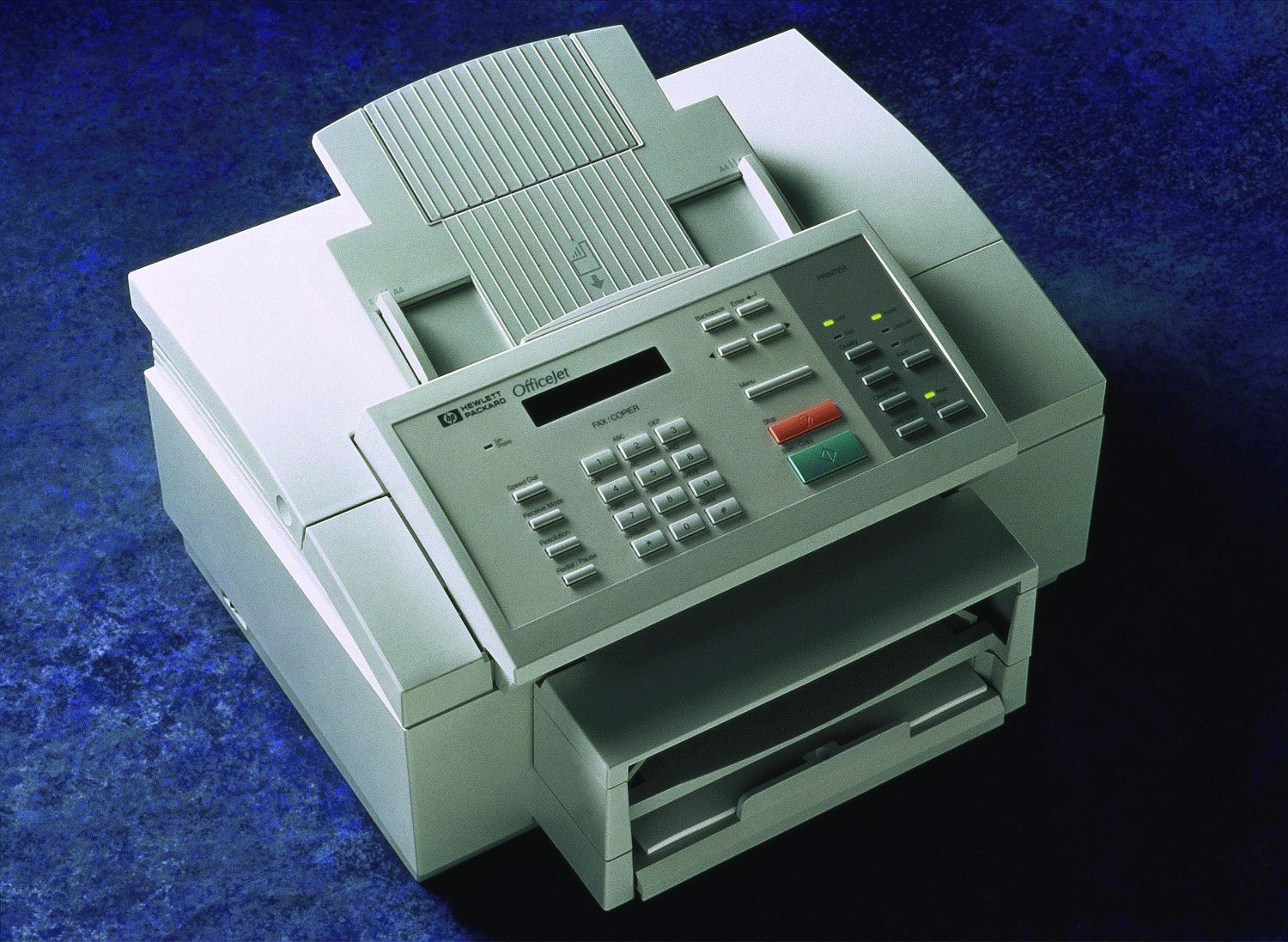 HP OfficeJet multi-purpose printer (printer-fax-copier).