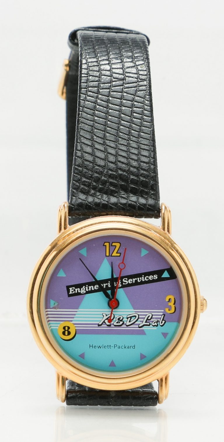 A colorful watch from Hewlett-Packard's Engineering Services R&D.