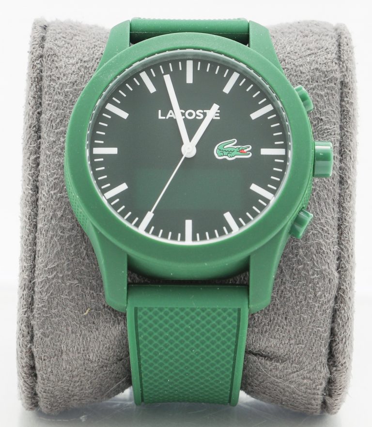 Green smartwatch created by Lacoste in collaboration with Hewlett-Packard.