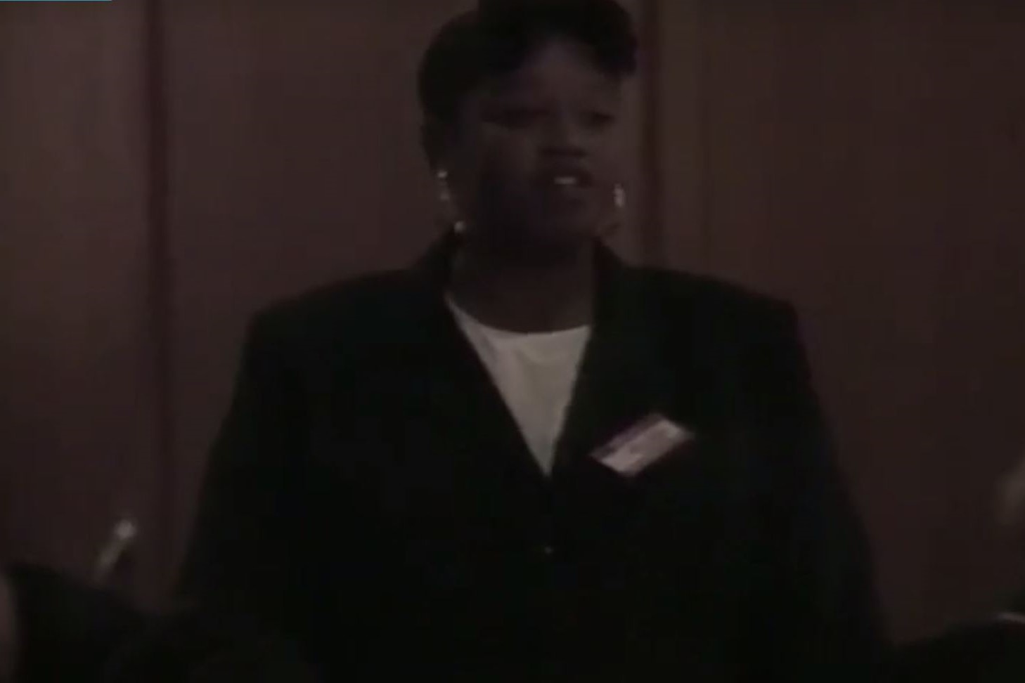 A still from a video on the Black Employees Forum sponsorship of the annual African American Students Day.