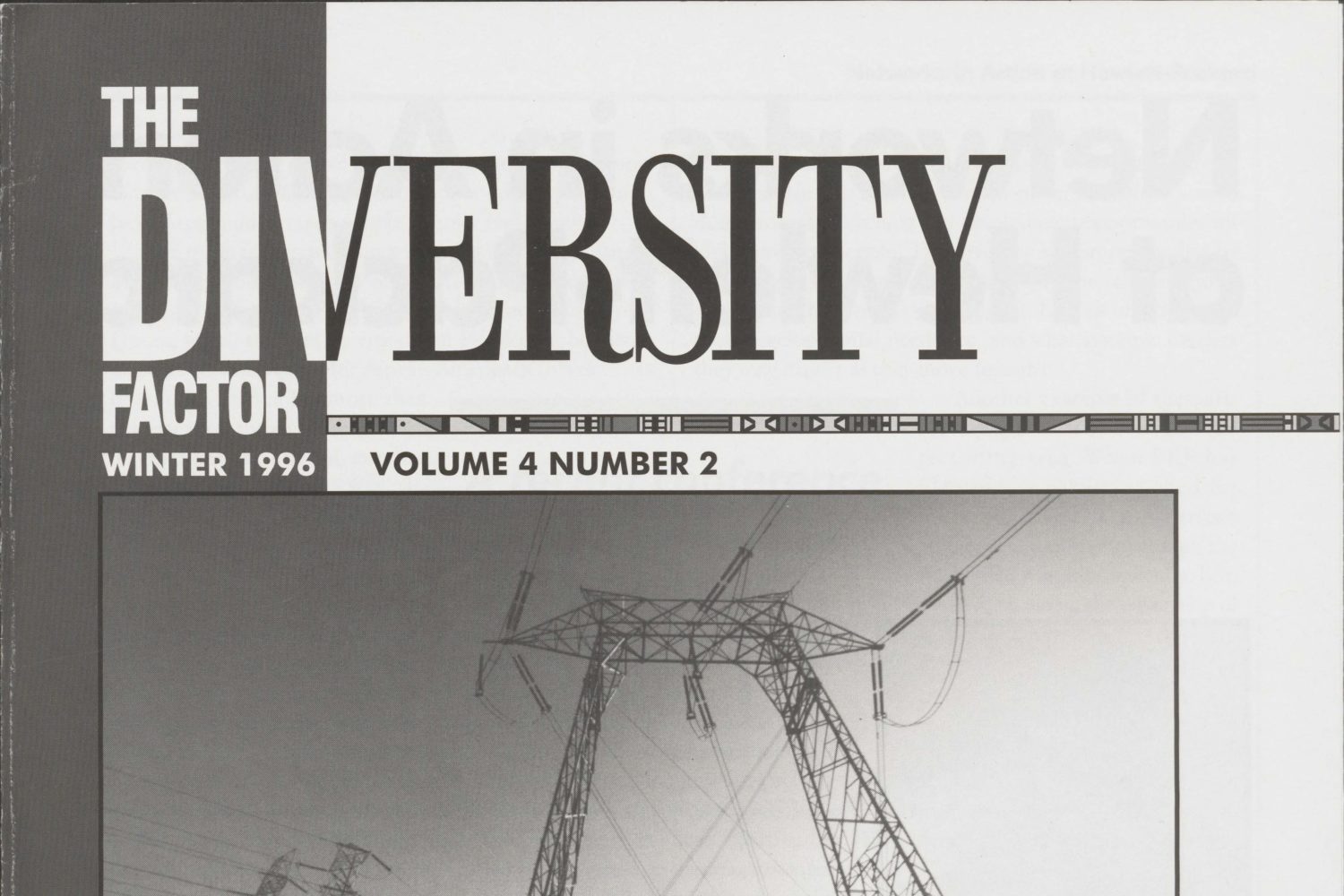The cover of The Diversity Factor Winter 1996.